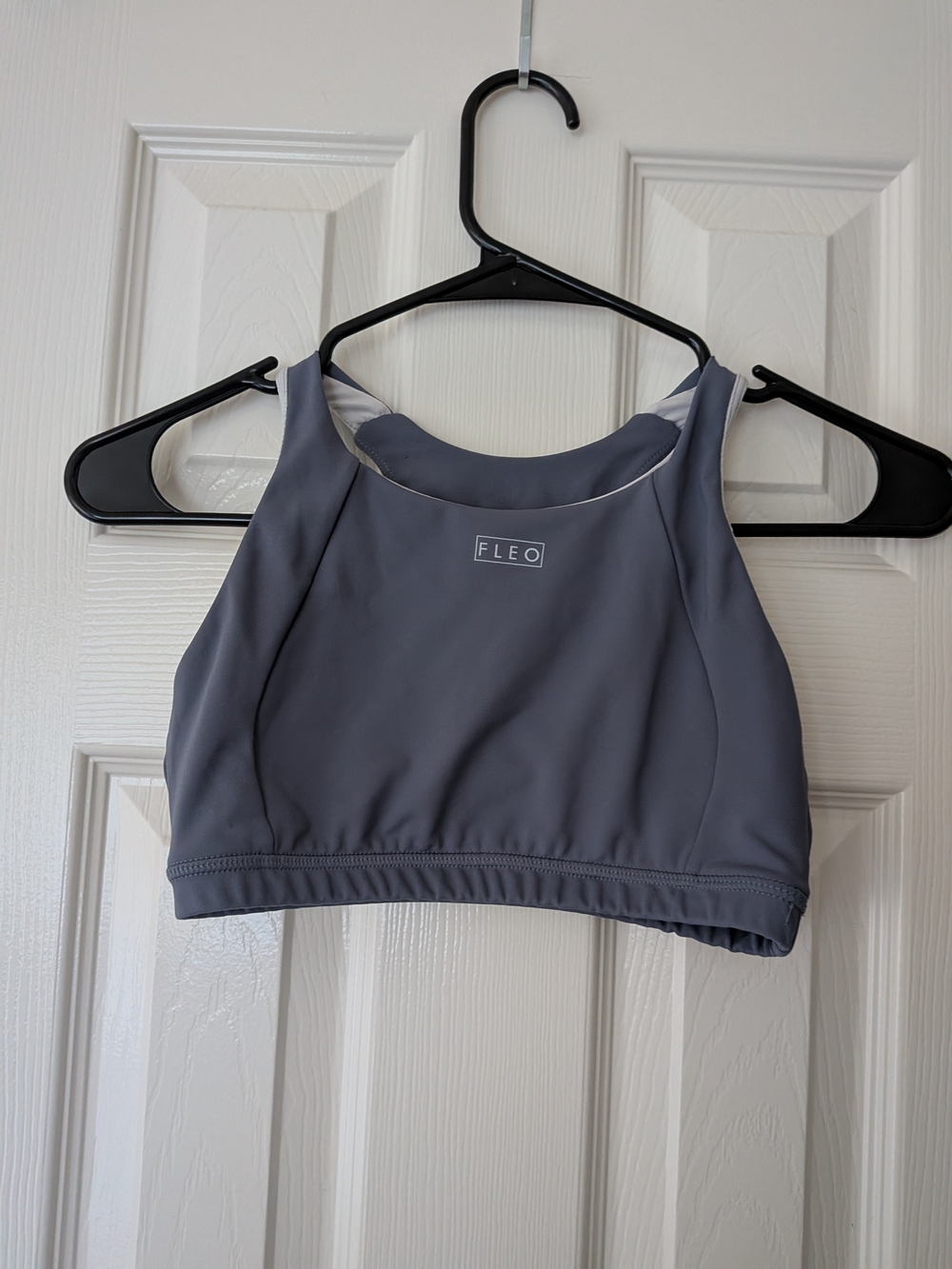 FLEO Slate Gray Sports Bra Jourdaine